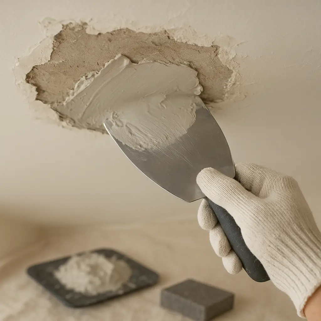Deckenreparatur Spachtel